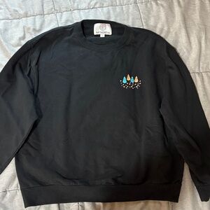 Women's Black Crewneck Sweater